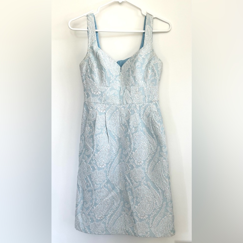 Summer cotton woman light blue color dress